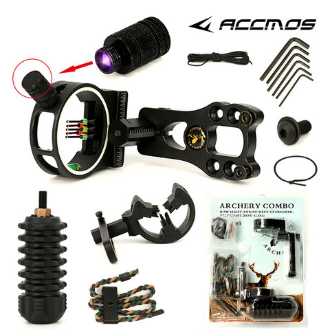 Topoint  TP1000 Archery Upgrade Combo Bow Sight Kits Arrow Rest Stabilizer for hunting Recurve/Compound Bow Accessories  ► Photo 1/6