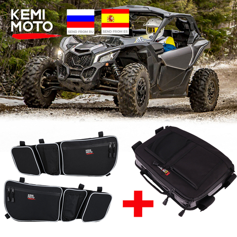 UTV Side Storage Door Bag Knee Pad Overhead Bag for Can Am Maverick X3 R Canam Max R 4x4 Turbo DPS 2017-2022 #715004275 ► Photo 1/6