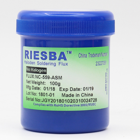 RIESBA NC-559-ASM 100 help solder paste solder paste flux  oil cylinder welding No-Clean (1pcs/lot 3pcs/lot 5pcs/lot 10pcs/lot) ► Photo 1/3