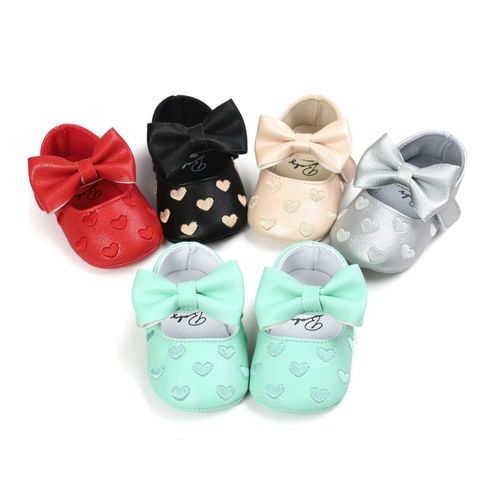 Bebe Brand PU Leather Baby Boy Girl Baby Moccasins Moccs Shoes Bow Fringe Soft Soled Non-slip Footwear Crib Shoes ► Photo 1/6