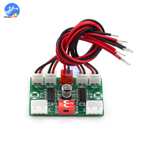 XH-A156 DC5V 4-channel PAM8403 digital power amplifier board 4*3W output amplifier for speakers DIY kit Support dual audio input ► Photo 1/6