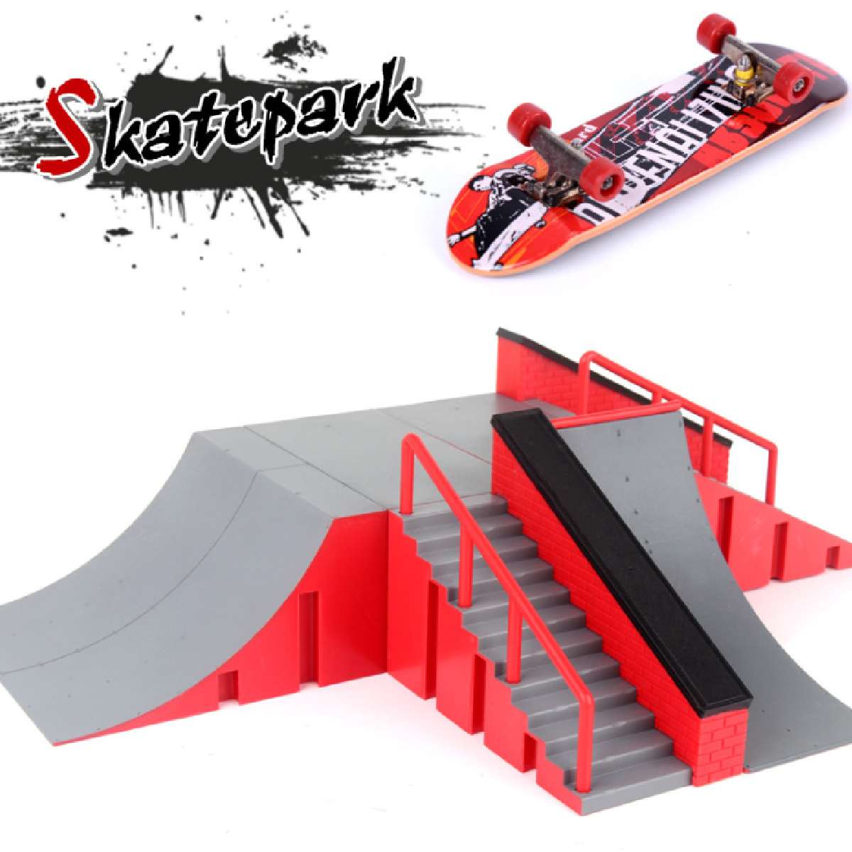 Skate Park Ramp Parts for Tech Deck Fingerboard Finger Board Ultimate Parks New 