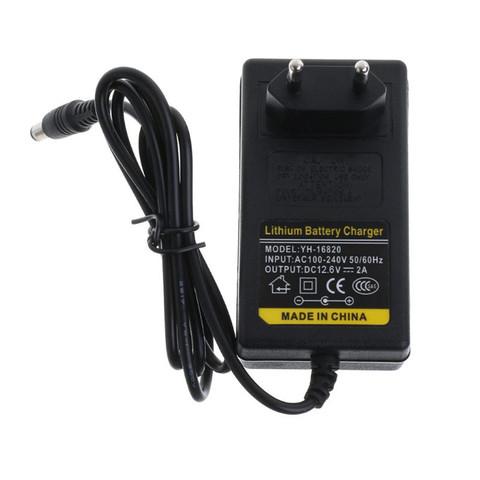 12.6V DC 2A Battery Charger Intelligent Lithium Li-on Power Adapter EU US Plug Transformer ► Photo 1/6