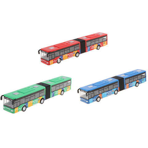 Friction Powered Pull Back and Go Car Articulated Bus for Kids Toddler Boys & Girls Aged 2 3 4 5 Year Old Birthday Gifts ► Photo 1/6