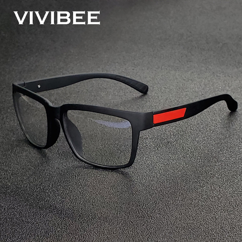 Retro Matte TR90 Anti Blue Light Glasses Men 2022 Office Computer Blocking Blue Women Square Eyeglasses Light Red Frame ► Photo 1/6