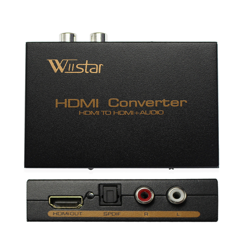 Wiistar hdmi to hdmi &R/L& spdif audio with 2.1/5.1ch hdmi audio extractor free shipping ► Photo 1/6