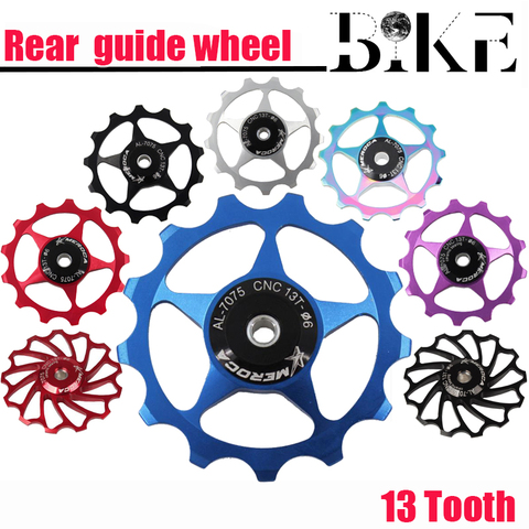 MTB Mountain Bike Road Bicycle Jockey Wheel 13T  Aluminum Alloy Rear Derailleur Pulley Metal Bearing Guide Pulley Bearing ► Photo 1/6