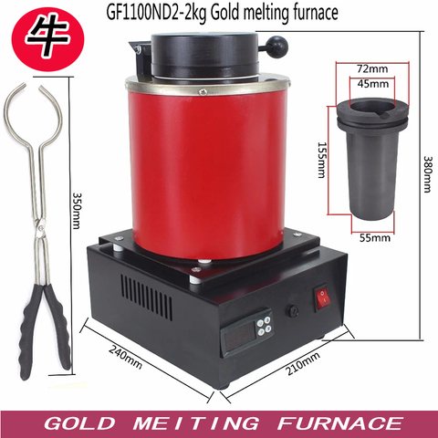 CE Electric Jewelry Melting Furnace 1KG/2KG/3KG, Aluminum, Copper, Gold, Lead, Silver, Induction melting ovan furnace ► Photo 1/1