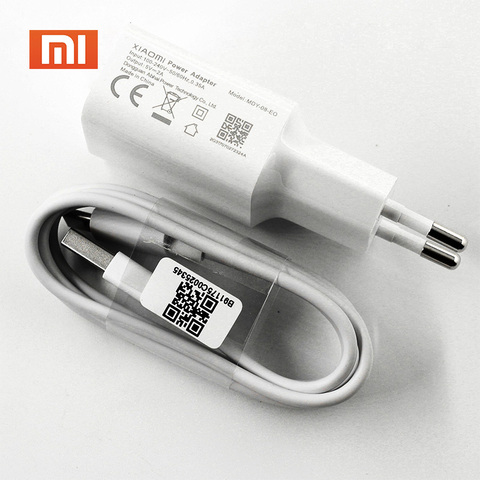 Xiaomi Charger 5V 2A Charge Adapter Micro USB Type-C Data Cable For Mi 8 9 SE lite A1 A2 5 6 9t Redmi 4 4X 5 Plus 6 4X Note 5 4 ► Photo 1/6