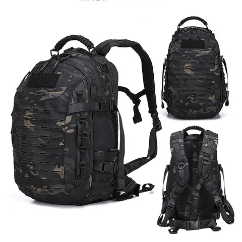 Tactical Military Backpack Hiking Outdoor Hunting Bag EDC Tactical Gears Laser Cut Molle PALS Multicam Bag 25L Camping Sport Bag ► Photo 1/6