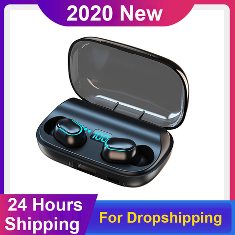 Wireless Earphone Bluetooth Headphones 1800mAh Phone Charging Box 9D Stereo Ear buds For IOS Oppo Vivo Realme Honor Android TWS ► Photo 1/6
