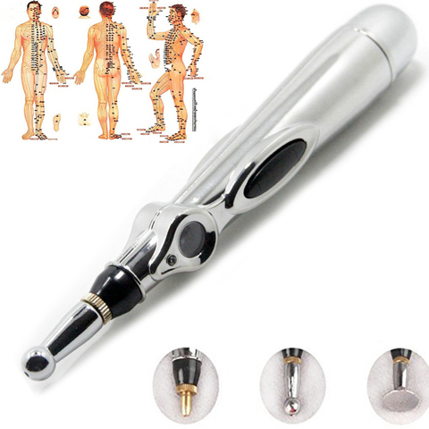 Hot Electronic Acupuncture Pen Electric Meridians Laser Therapy Heal Massage Pen Meridian Energy Pen Relief Pain Tools ► Photo 1/6