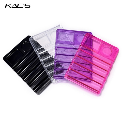 KADS 1PC Plastic Nail Art Pen holder Brush Cleaner Nail Art Accessory Salon Tools Pink Black Nail Art Display with Color Palette ► Photo 1/6