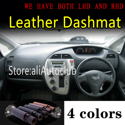 For toyota RACTIS NCP100 XP100 2005 2006 2007 2010 Leather Dashmat Dashboard Cover Dash Mat Carpet Car Styling auto accessories ► Photo 1/6