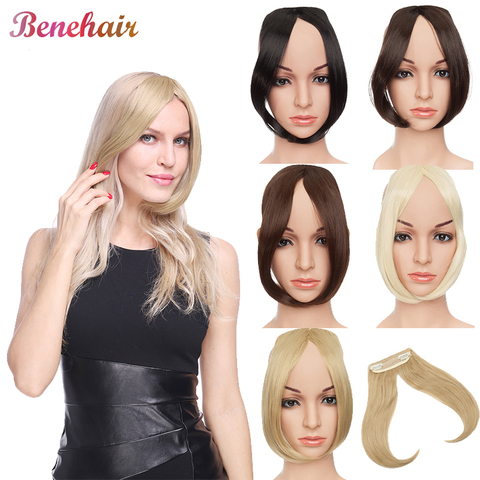 BENEHAIR Bangs Clip In Middle Part Bangs Hairpieces Synthetic Clip In Hair Extension Top Hair Piece For Women Fake Hair ► Photo 1/6