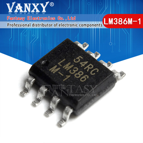 10PCS LM386M-1 SOP8 LM386M SOP LM386 SOP-8 MD Low Voltage Audio Power Amplifier new and original ► Photo 1/5