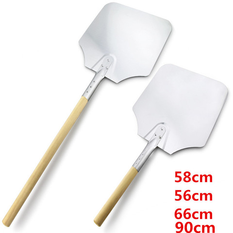 58 56 66 cm Aluminum Pizza Peel Shovel with Wooden Handle Cake Shovel Baking Tools Cheese Cutter Peels Lifter Tool Pizza Shovel ► Photo 1/6