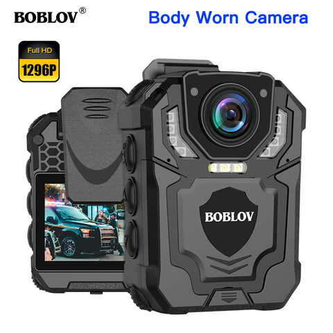 BOBLOV T5 Body Camera 1296P Audio Recording Wearable Police Camera Law Enforcement Night Vision Loop Recording DVR Mini camera ► Photo 1/6