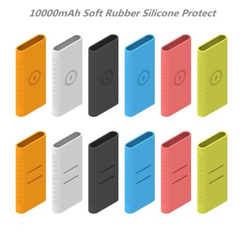 Silicone Protector Case For xiao mi powerbank 10000mAh PLM11ZM Wireless Powerbank Accessories Case WPB15ZM and PLM13ZM X6HA ► Photo 1/6