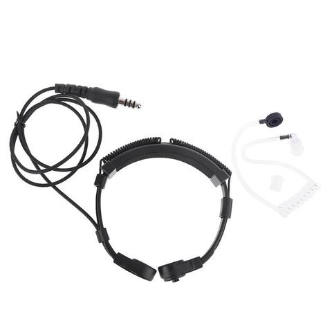 Telescopic Heavy Duty -Tactical Throat Vibration Mic Headphone Headset Microphone NATO Plug for Walkie Talkie Radio ► Photo 1/6