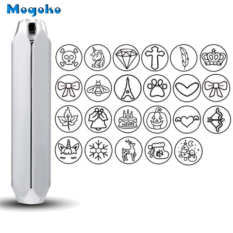 Mogoko 6mm Metal Stamp Punching Tool Aluminium Leather Unique Marking Symbol Punching Stamps Tools Craft for Punches Stamping ► Photo 1/6