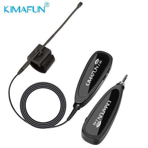 KIMAFUN Suitable for any style of Flute Omnidirectional Condense Instrument Microphone 2.4G Wireless Mini Gooseneck Microphone ► Photo 1/6