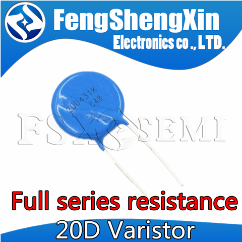 10pcs 20mm Varistor 20D270K 20D271K 20D301K 20D330K 20D331K 20D361K 20D390K 20D391K 20D431K 20D470K 20D471K ► Photo 1/4