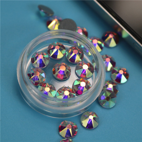 New 2078 Cut AAAAA 16 Facet Grade ss10 ss16 SS20 SS30 Crystal AB Hotfix Rhinestone Glass Crystal Garment Iron on Rhinestones ► Photo 1/5