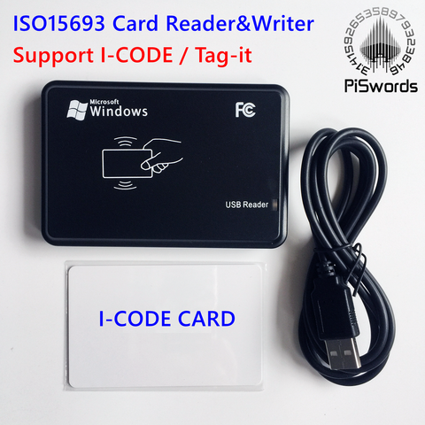 ISO15693 13.56MHZ RFID NFC ICODE Card Reader Writer Programmer With SDK For I-code 15693 Develop ► Photo 1/2