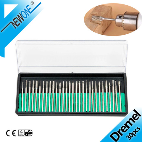 NEWONE Diamond Burs Set Shank 1/8