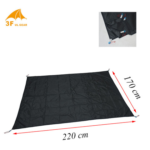 3 persons tent footprint  220*170 cm 3F UL Gear  moistureproof PU coated groundsheet ► Photo 1/6