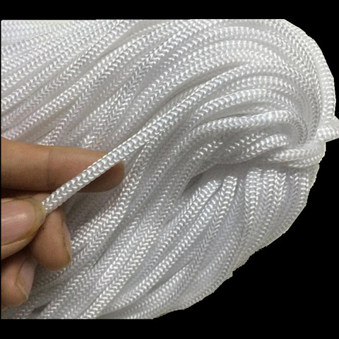 5mm*100m/PCS Polypropylene Rope color Black And White 5mm Thick Hhammock DIY Rope Gift Box Portable Backpack Bunched Mouth ► Photo 1/6