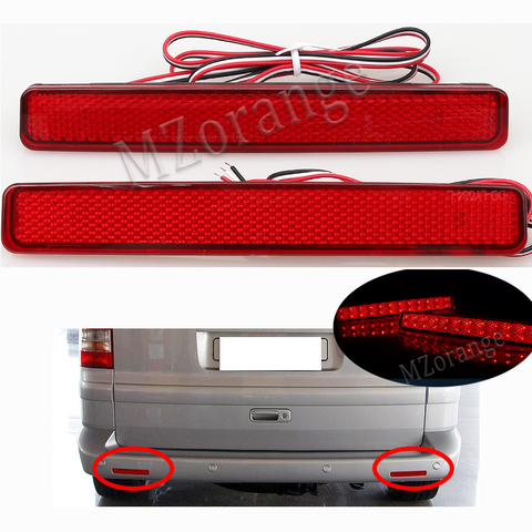 LED Rear Bumper Reflector For Volkswagen VW T5 Transporter/Caravelle/Multivan 2003-2011 Car-styling Tail Brake Light Stop Lamp ► Photo 1/6