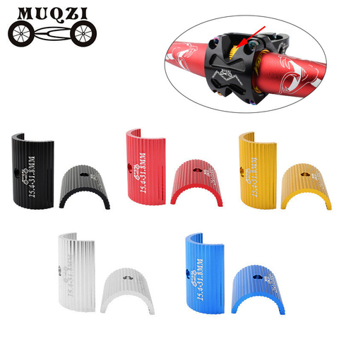 MUQZI 1Pair Bike Handlebar Conversion Shim 25.4mm To 31.8mm 31.8mm To 35mm Aperture Adjust Adapter MTB Road Bicycle Reducer ► Photo 1/6