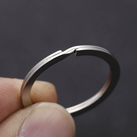 20pcs Stainless Steel Split Key Rings 1.5x25mm Jump Rings Metal Hook Ring for Keychain Making DIY Handmade Jewelry Accessories ► Photo 1/6