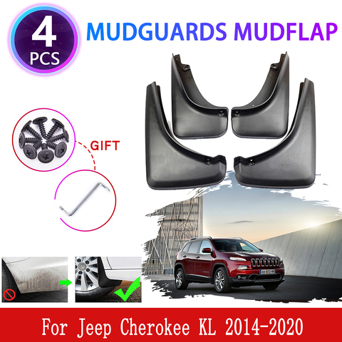 for Jeep Cherokee KL 2014 2015 2016 2017 2022 Mudguards Mudflap Fender Mud Flaps Splash Guards Protect Car Accessories ► Photo 1/6