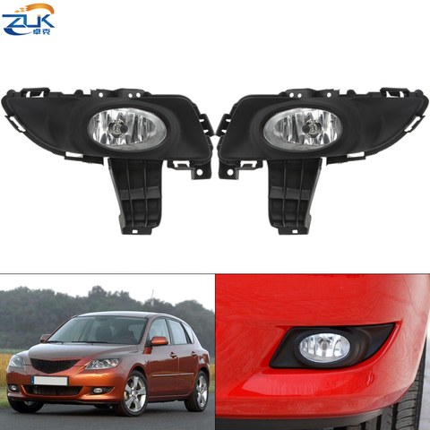 ZUK Front Bumper Fog Light Fog Lamp For Mazda 3 M3 2003 2004 2005 2006 2007 2008 2009 2010 1.6L Anti-Fog Light Foglight Foglamp ► Photo 1/6