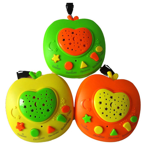 QITAI Russian Apple Stories Teller LED Light Projection,Baby Russia Story Learning Machines,Children Educational  Toys ► Photo 1/6