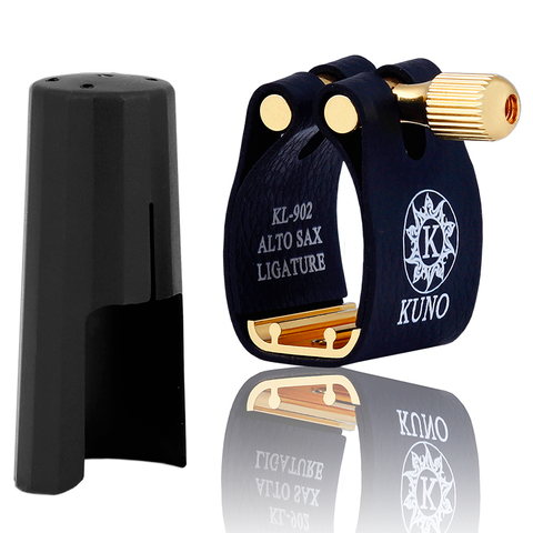 KUNO ligature and cap Used by hard rubber mouthpiece soprano alto tenor baritone Bb clarinet Bb sax Eb saxophone ► Photo 1/1