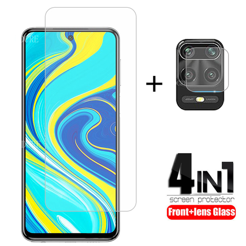 4-in-1 Camera Tempered Glass For Xiaomi Redmi Note 9s Note 9 Pro Screen Protector Protective Glass For Redmi Note 9S 9 S Glass ► Photo 1/6