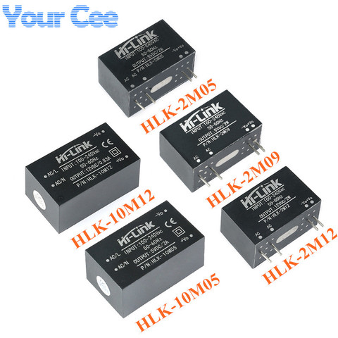 AC-DC Power Module Mini Isolation Switch Power Supply Module 220v to 12V/5V HLK-10M05 HLK-10M12 HLK-2M12 HLK-2M09 HLK-2M05 ► Photo 1/6