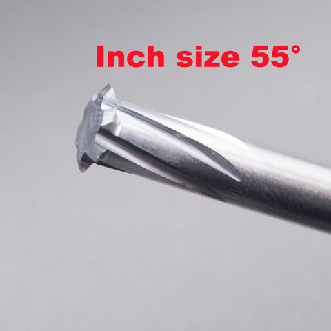 Inch carbide thread mill 55degree ,British single flute thread end mill, W BSP BSPT G ZG PT thread end mill ► Photo 1/4
