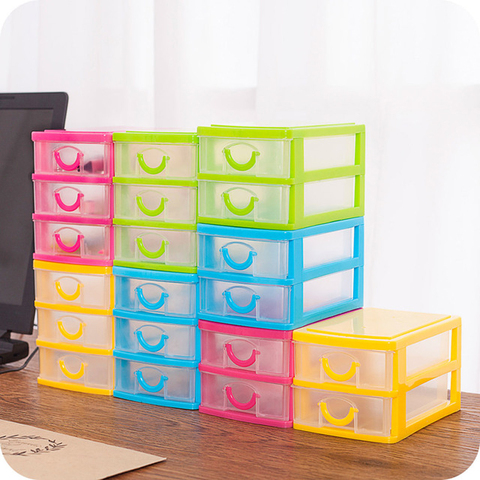 3 layers Desktop Tape Storage Box Mini Paper Sticker Tape Box Transparent Plastic Case Crafts Organizer Art Supplies Drawer Box ► Photo 1/1