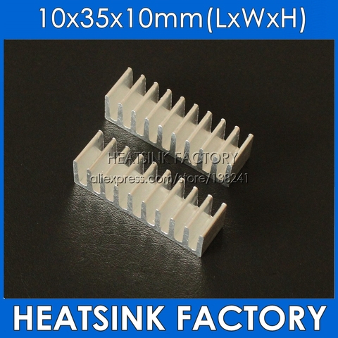 10pcs Radiator Aluminum Heatsink 10mm x 35mm x 10mm Heat sink Extruded Profile Heat Dissipation For Cooling ► Photo 1/4