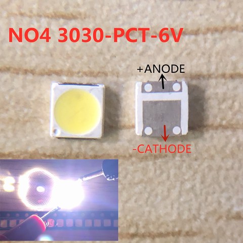 200pcs Lextar LED Backlight High Power LED 1.8W 3030 6V Cool white 150-187LM PT30W45 V1 TV Application 3030 smd led diode ► Photo 1/5