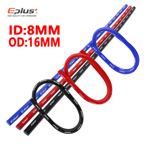 ID 8mm cooling system Radiator intercooler silicone hose braided tube High quality length 1 meter Red/Blue/Black Free shipping ► Photo 1/6