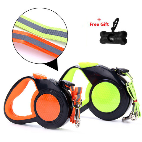 3/5/8M Automatic Retractable Reflective Dog harness Traction Rope Dogs Cats Walking pet Leash Lead For Small Medium Dogs ► Photo 1/6