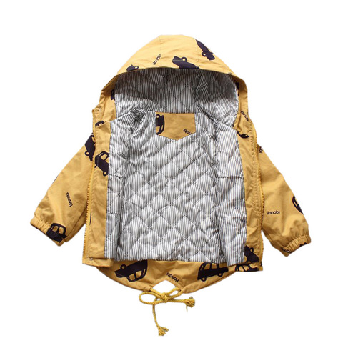 2022 Winter Warm Outerwear jacket For Kids  New Boys Girls Plus Velvet Hooded Warm Outerwear Windbreaker Jacket Baby Kids Coats ► Photo 1/6