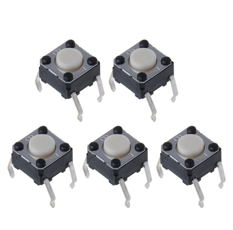 5Pcs Mouse Micro Switch for Logitech M185 M215 G300 G402 G602 M570 6x6x4.3mm ► Photo 1/6