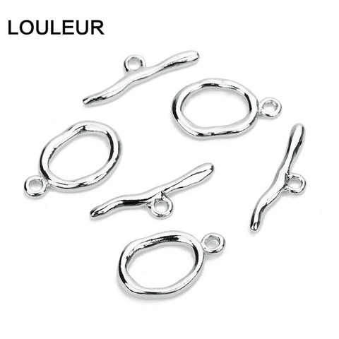 5 Set Irregular Curved OT Clasps Toggle Clasps Connectors For Bracelet Necklace Crafts Making Jewelry Making Supplies Wholesale ► Photo 1/6